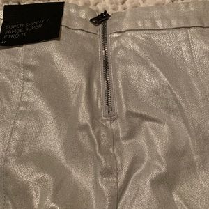 Armani Exchange Super Skinny Silver Jeans